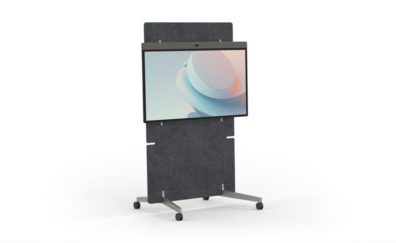Neat Board 50 na podstawie adaptive stand z kółkami do przemieszczania między salami
